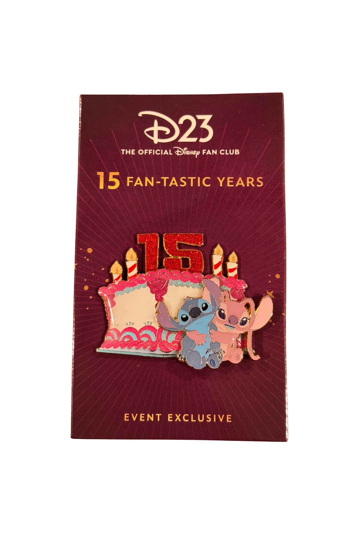 Stitch and Angel 15th Anniversary Cakes J49