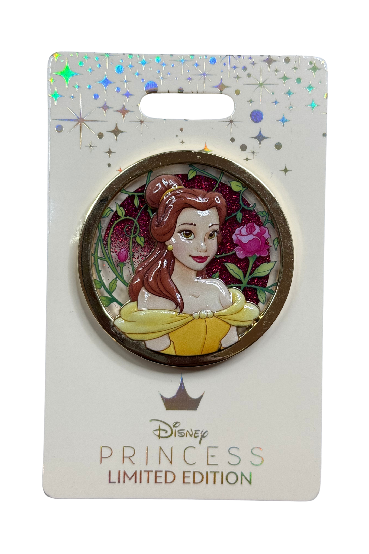 Belle Princesses Floral Glitter Sculpted Portraits J20