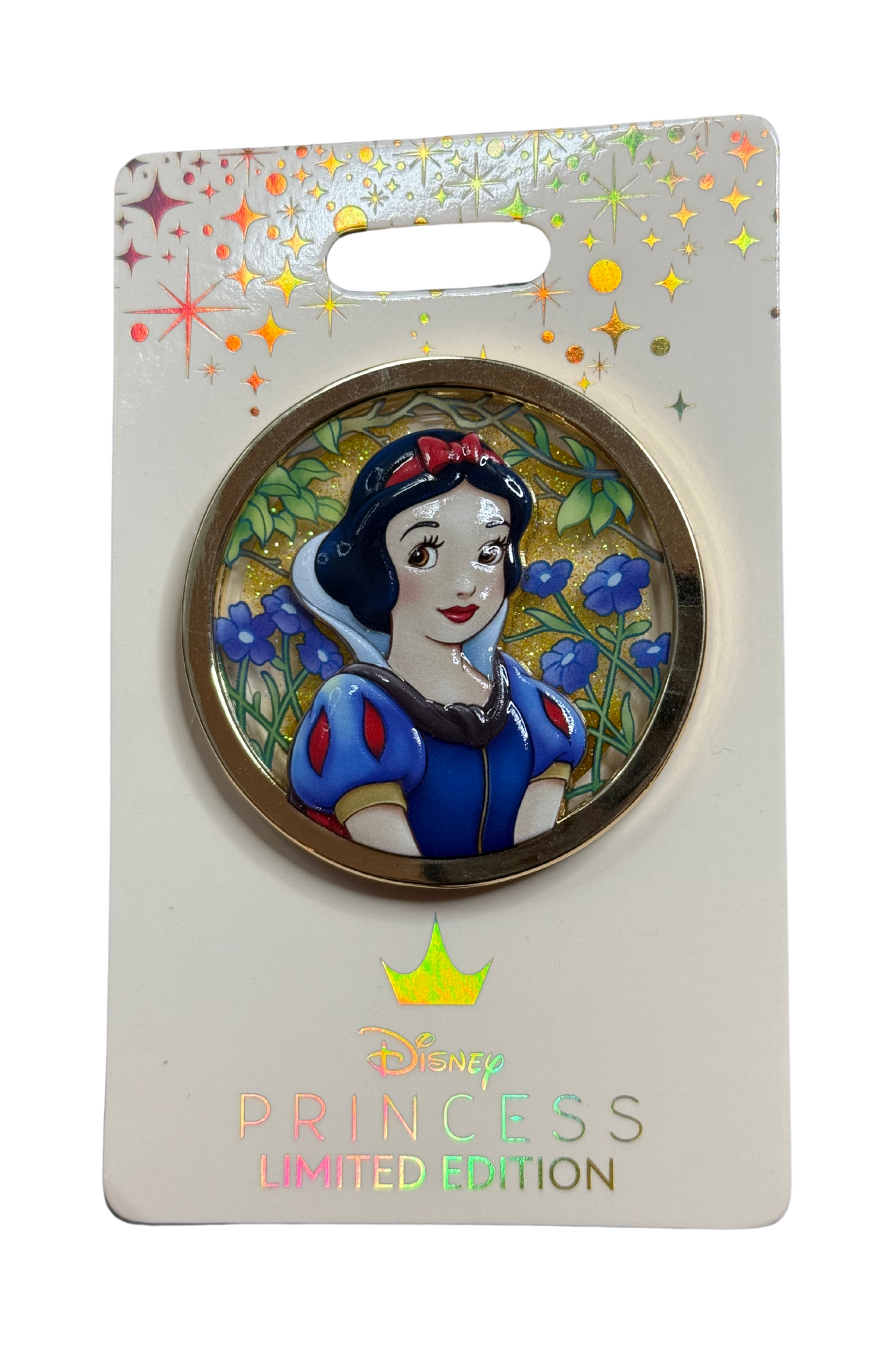 Snow White Princesses Floral Glitter Sculpted Portraits J20
