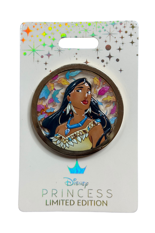 Pocahontas Princesses Floral Glitter Sculpted Portraits J20