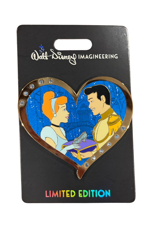 Cinderella & Prince Charming Valentine's Gem Hearts J21