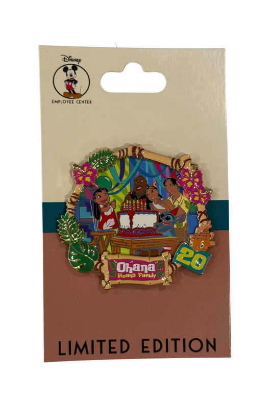 Ohana means Family on Birthdays Lilo and Stitch 20th Anniversary J27