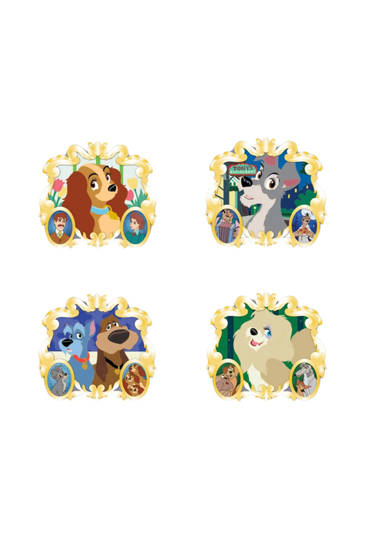 PREORDER Full Set Lady, Tramp, Jock and Trusty, Peg 70th Anniversary