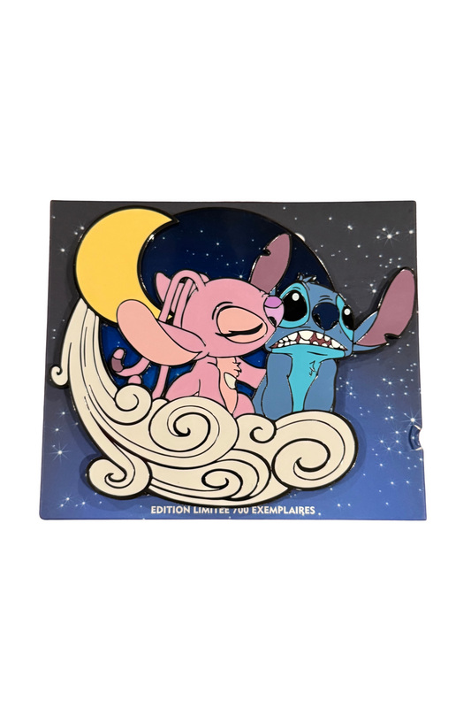 Stitch and Angel Moon and Swirl Couple Portrait J27