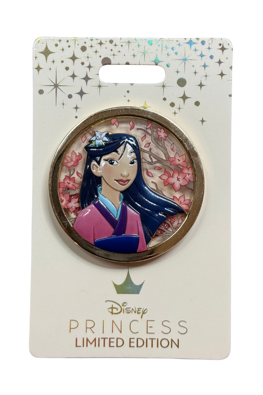 Mulan Princesses Floral Glitter Sculpted Portraits J20