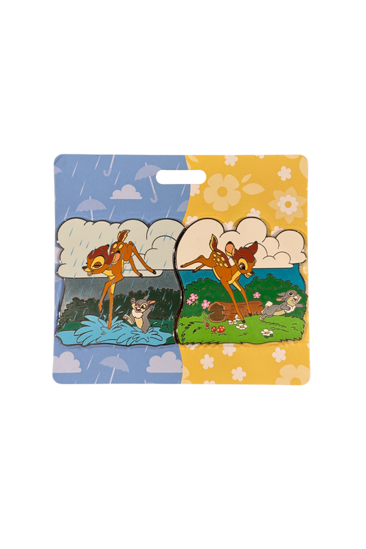 Bambi and Thumper April Showers Bring May Flowers J36