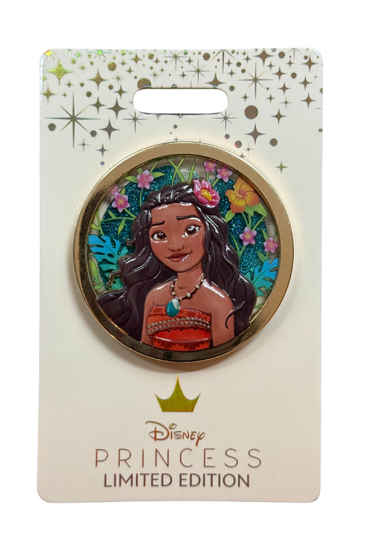 Moana Princesses Floral Glitter Sculpted Portraits J20