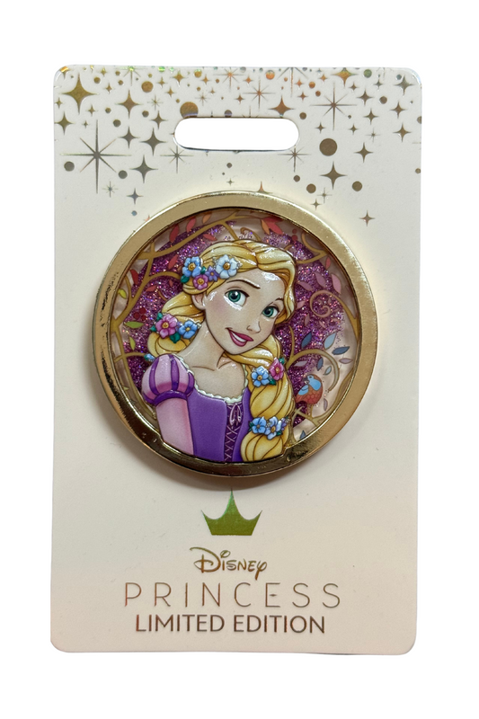 Rapunzel Princesses Floral Glitter Sculpted Portraits J20