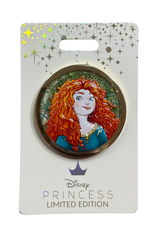Merida Princesses Floral Glitter Sculpted Portraits J20