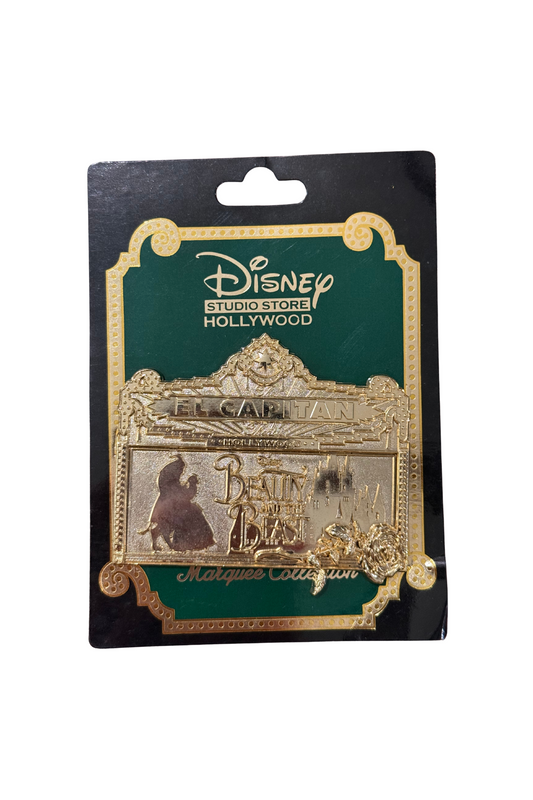 Beauty and the Beast Live Action 3D Diecast Gold Marquee J30