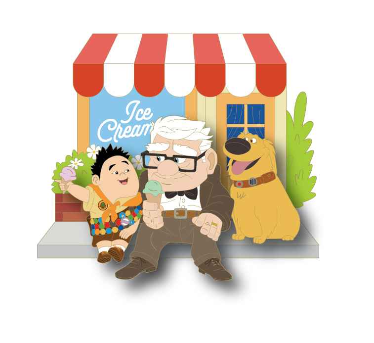 Carl Fredricksen, Russell, Dug J71