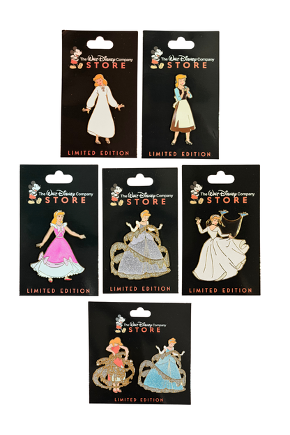 Cinderella Outfits of a Fairytale FULL SET 7 PINS J1