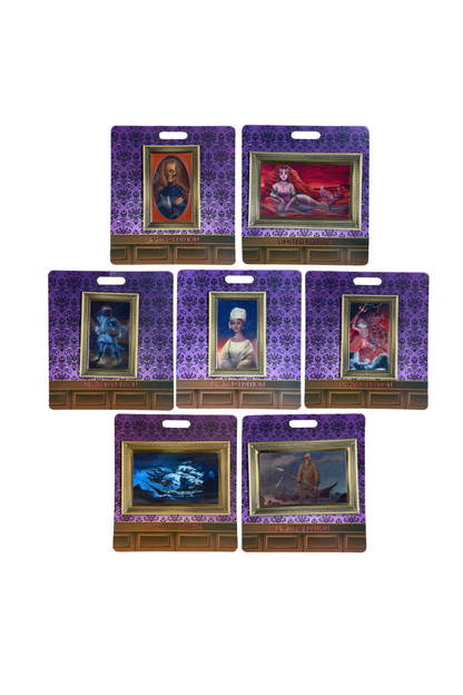 The Haunted Mansion Parlor Lenticular Portraits FULL SET J52